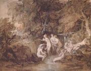 Thomas Gainsborough Diana and Actaeon (mk25) oil painting on canvas